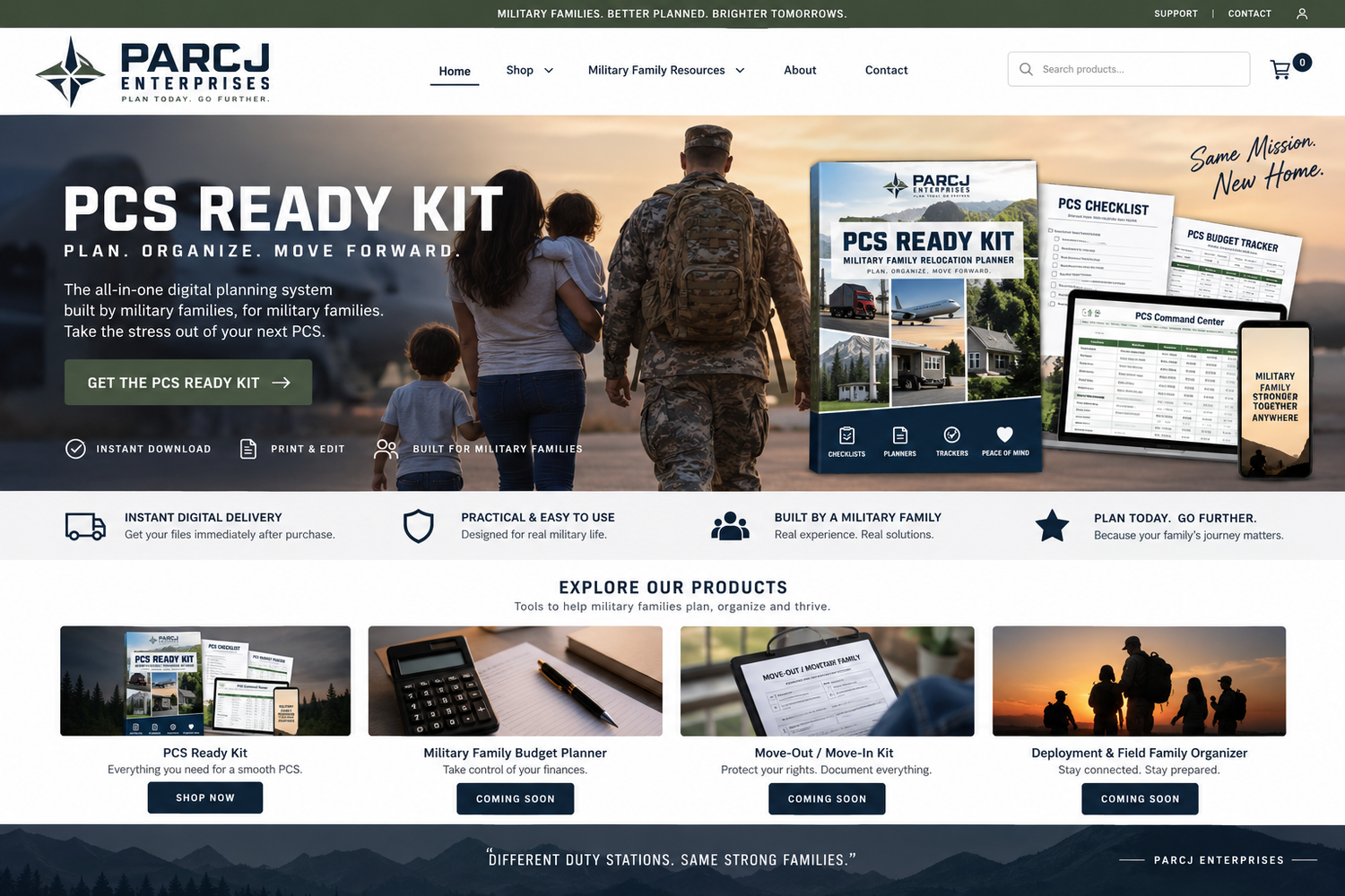 PCS Ready Kit military family relocation planner by Parcj Enterprises